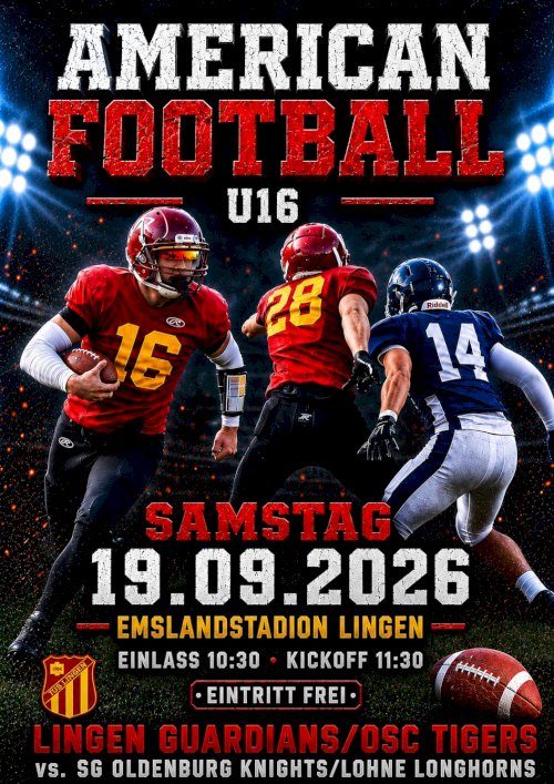 ES GEHT WEITER MIT AMERICAN FOOTBALL IM EMSLAND 🏈