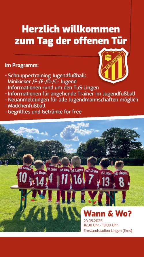 Tag der offenen Tür am Freitag den 23.05.